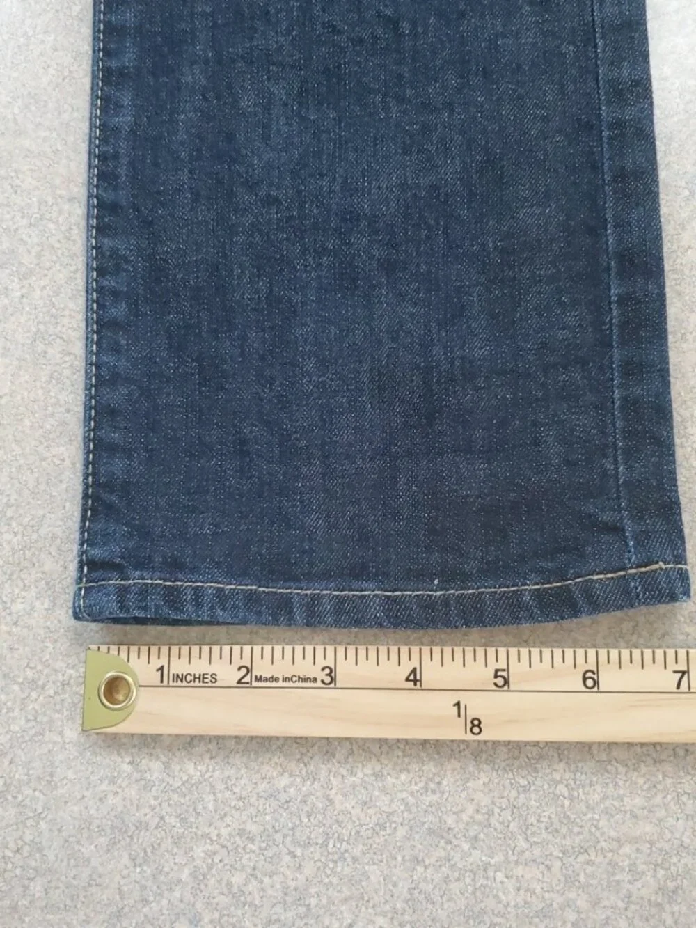 John Varvatos Bowery Jeans Men 28x33 Blue Slim Straight Button Fly Dark Wash USA